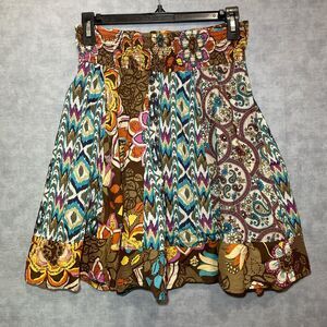 Boho patchwork style skirt